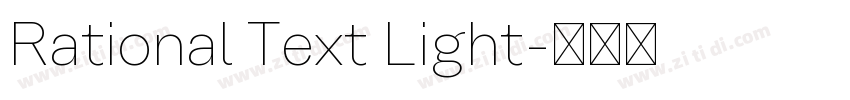 Rational Text Light字体转换 Rational Text Light字体转换